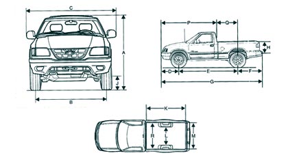 Dimensões S10 Cabine Simples